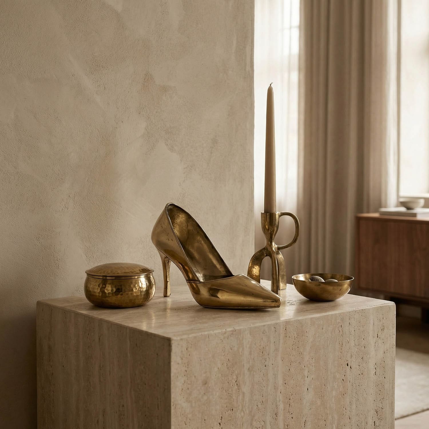 Heel, Brass