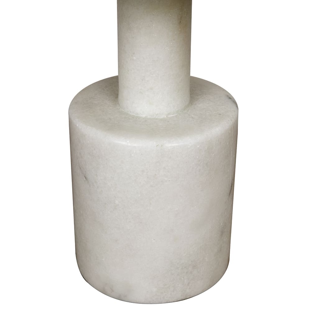 Plato Cake Tray in Bianco Crown Marble — Noir Furniture