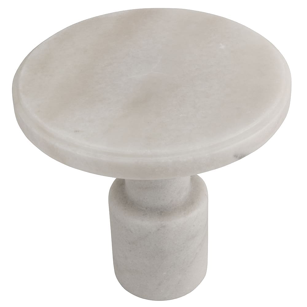 Plato Cake Tray in Bianco Crown Marble — Noir Furniture