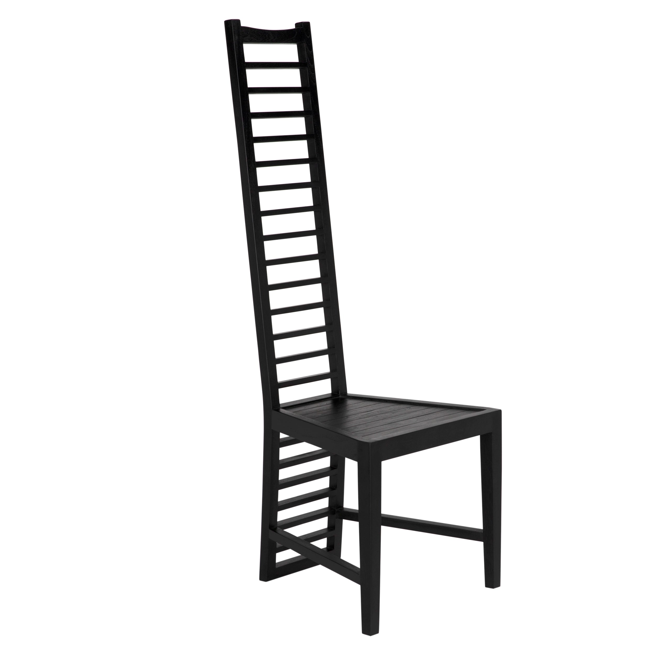 Morris Chair, Black in Charcoal Black — Noir Furniture