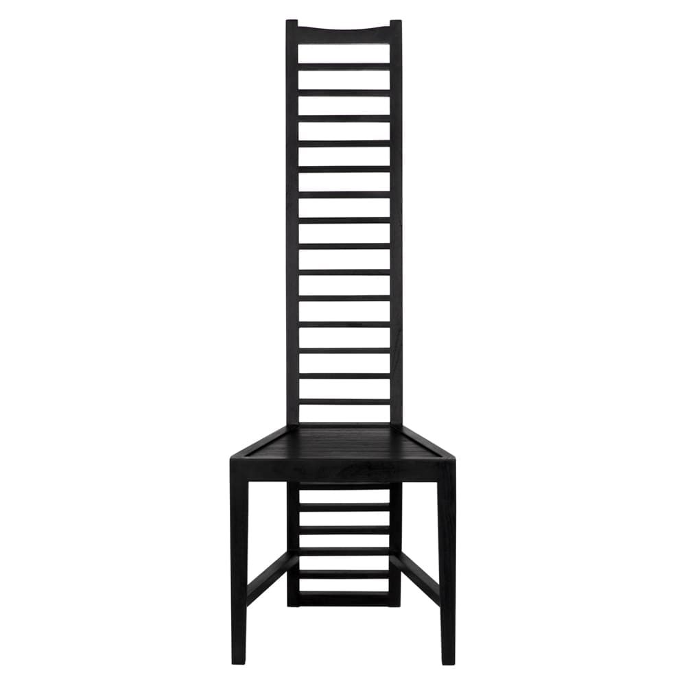 Morris Chair, Black in Charcoal Black — Noir Furniture