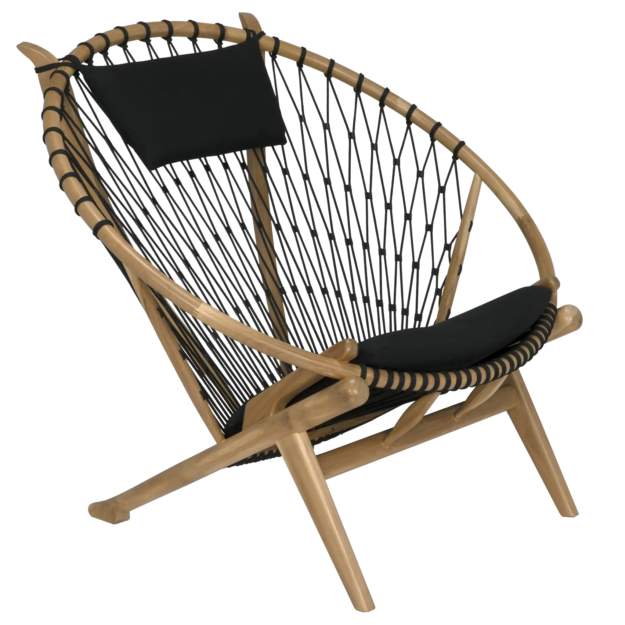 Mateo Chair, Bleached Teak in Clear Coat Flat — Noir Furniture