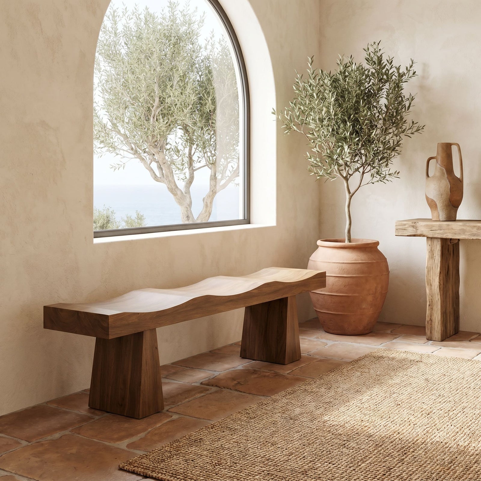 Shibumi Bench, Dark Walnut