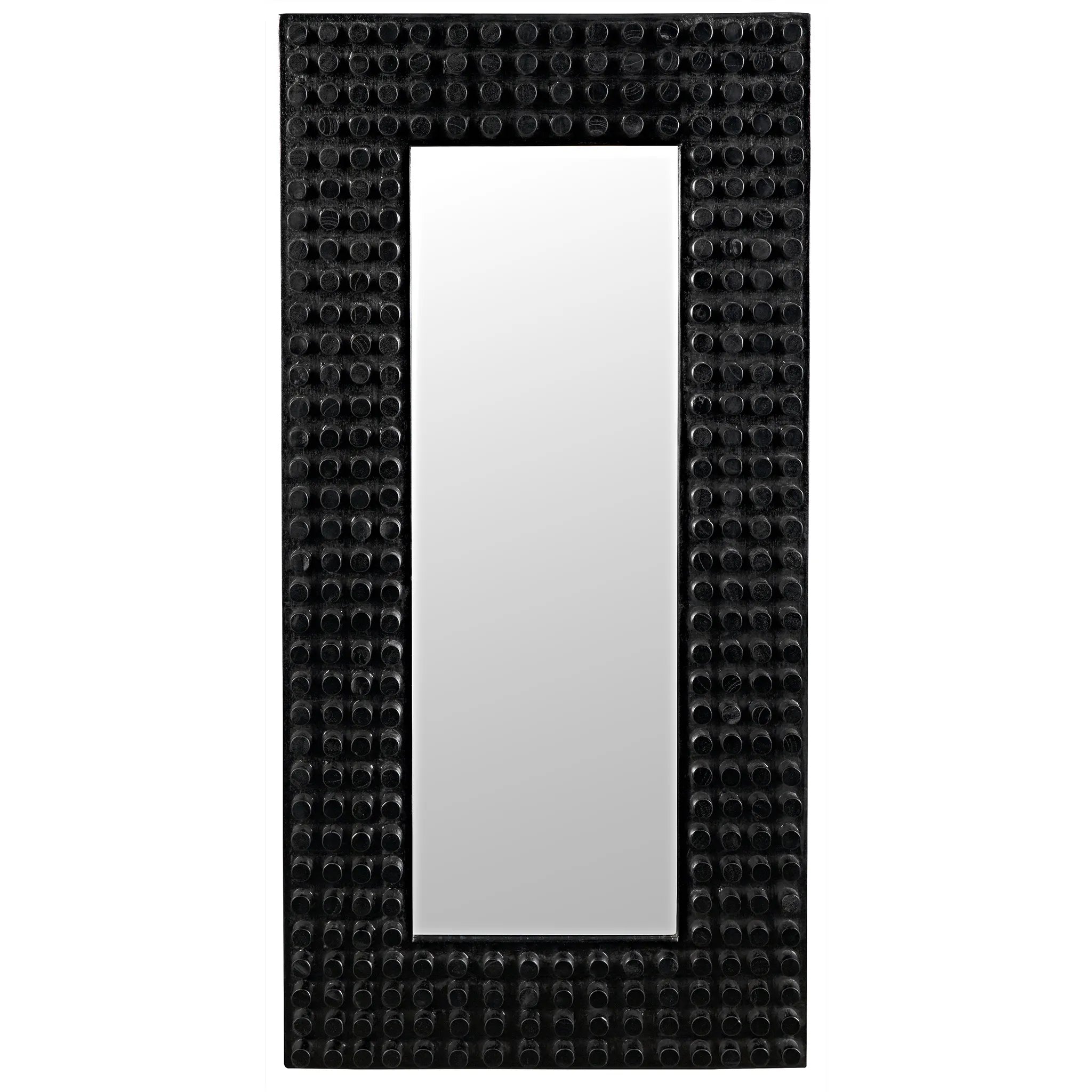 Faustus Mirror, Charcoal Black in Charcoal Black — Noir Furniture