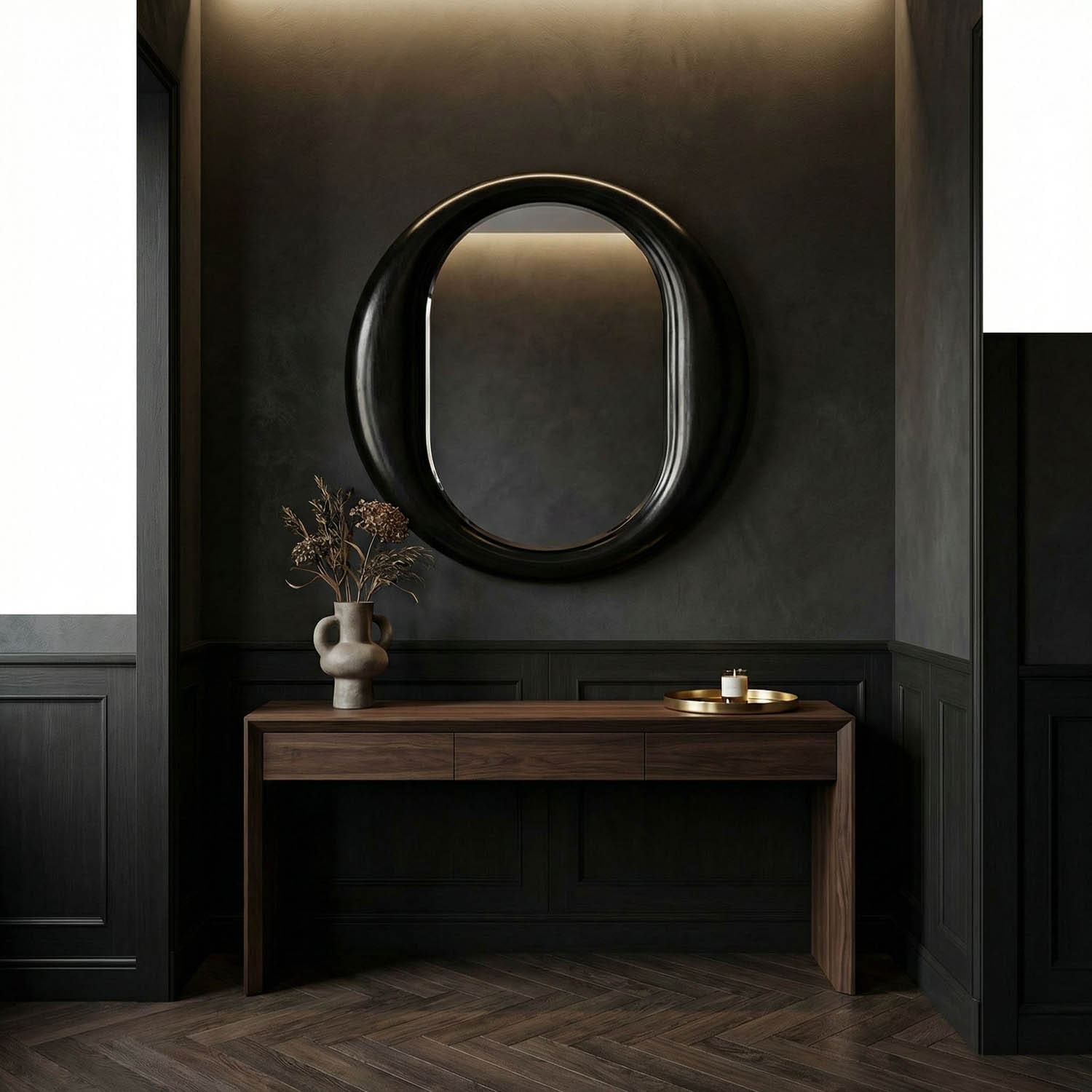 Oh Mirror, Charcoal Black