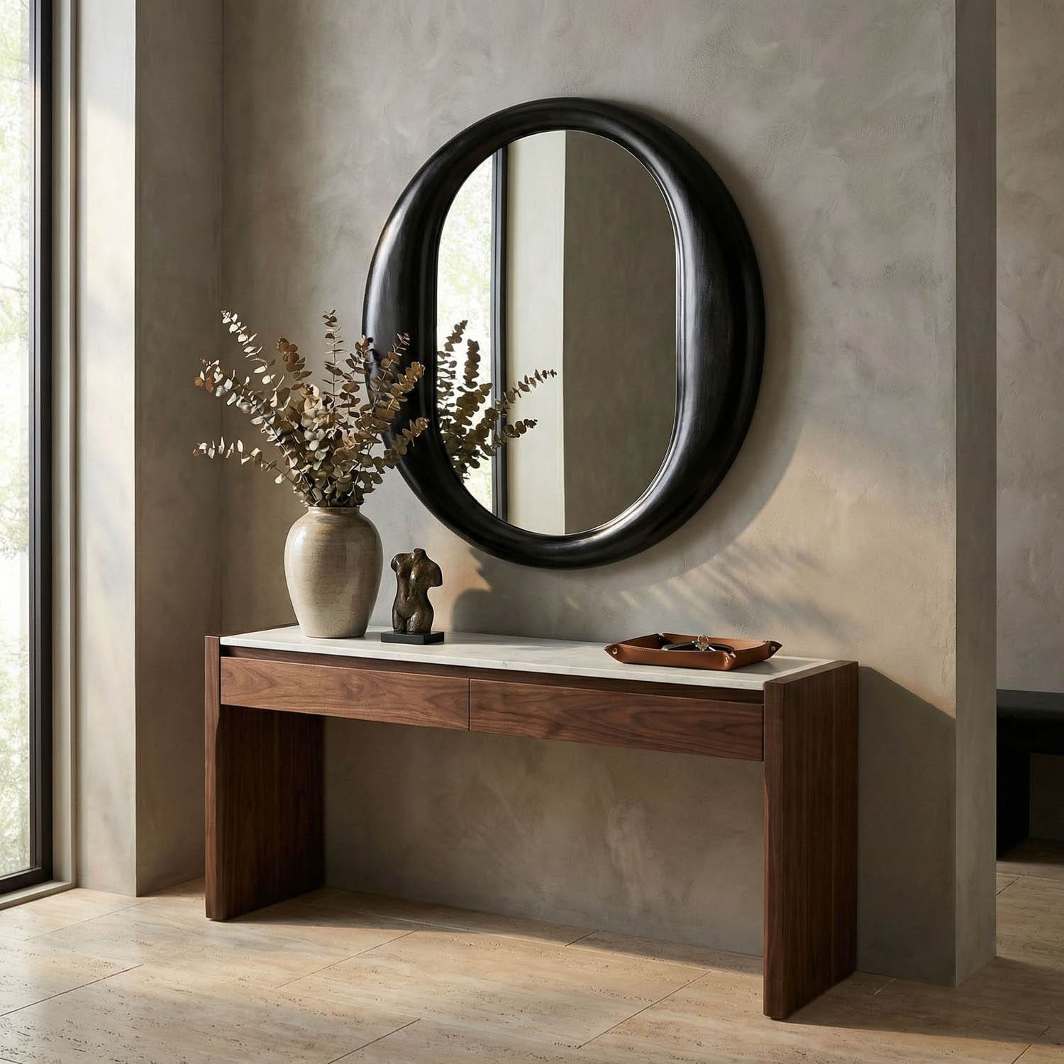 Oh Mirror, Charcoal Black