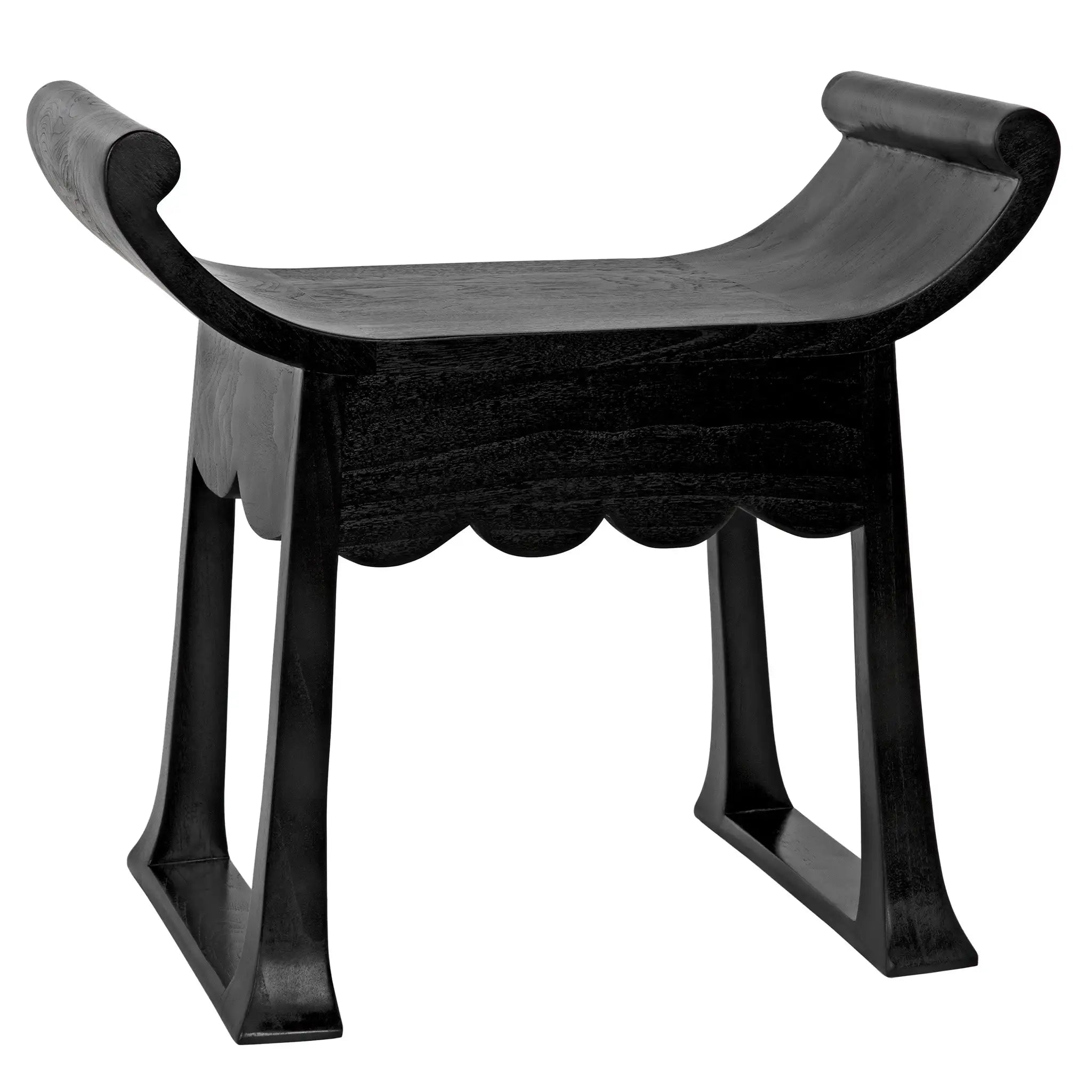 Wey Stool, Charcoal Black in Charcoal Black — Noir Furniture