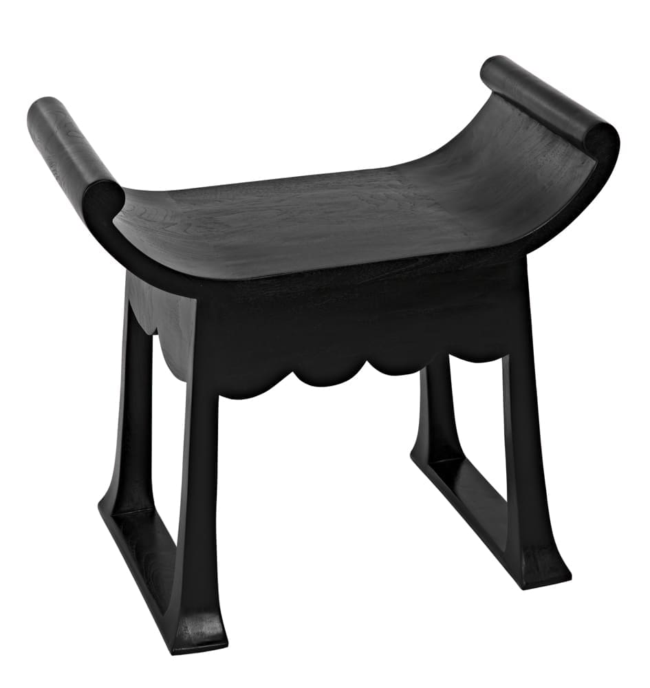 Wey Stool, Charcoal Black in Charcoal Black — Noir Furniture