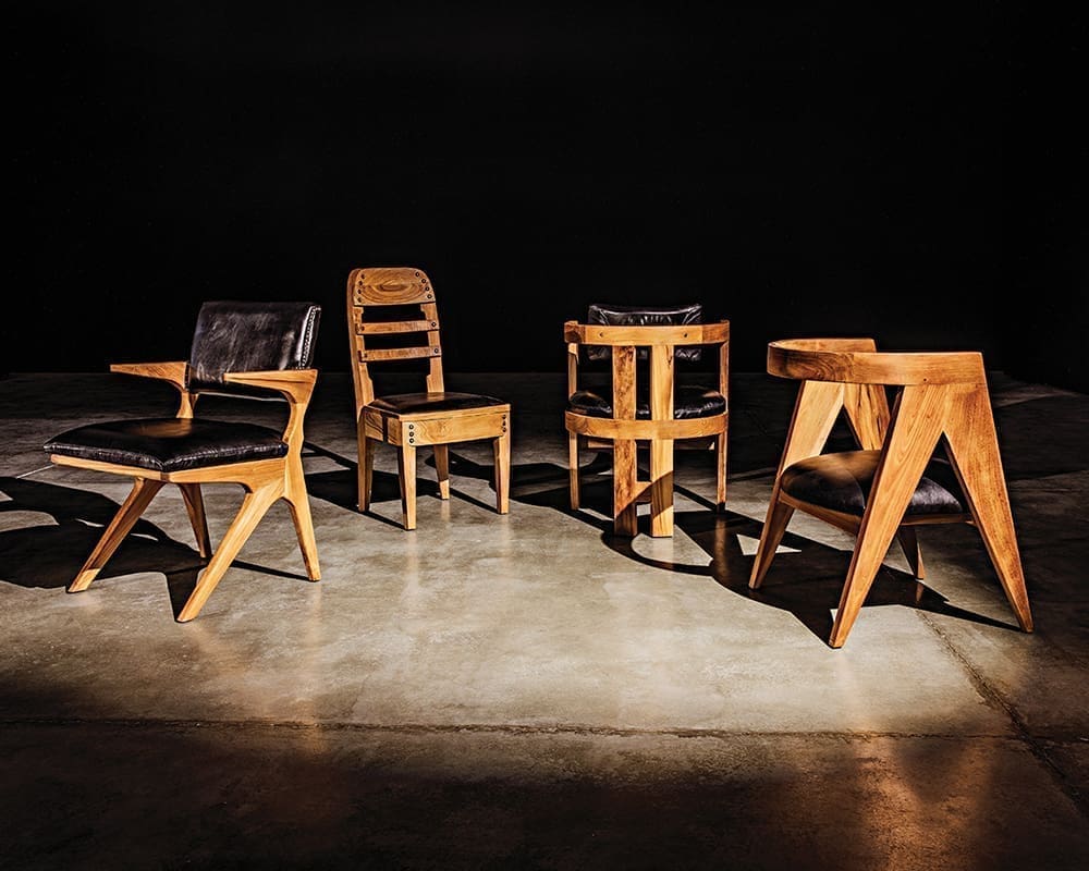 Laila Chair, Teak with Leather
