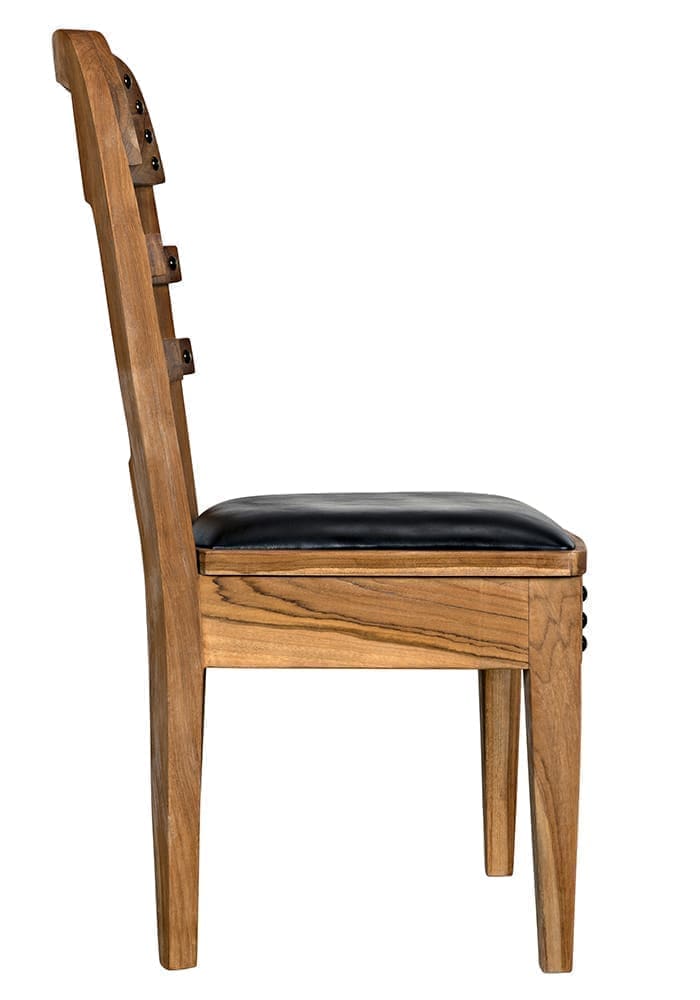 Laila Chair, Teak with Leather