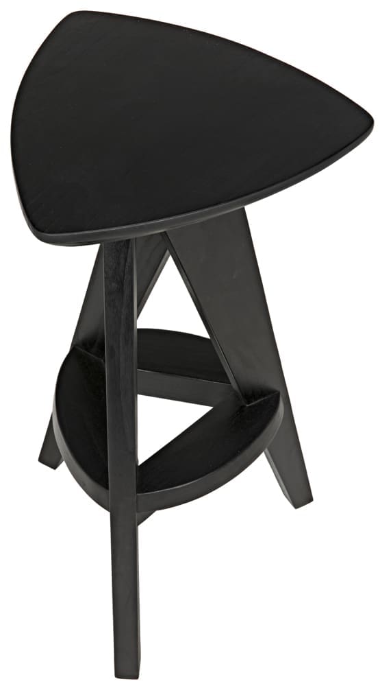 Twist Counter Stool, Charcoal Black in Charcoal Black — Noir Furniture