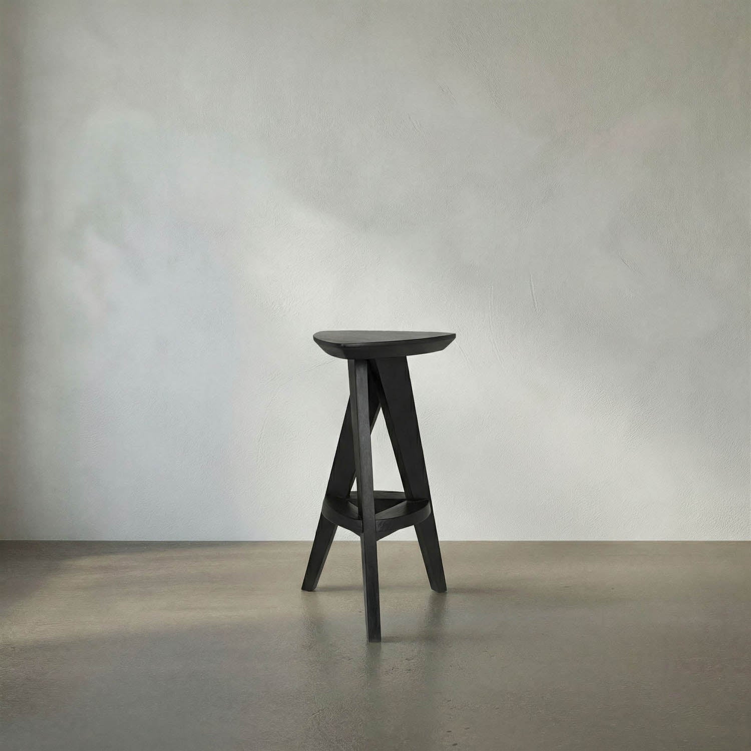 Twist Counter Stool, Charcoal Black by Noir