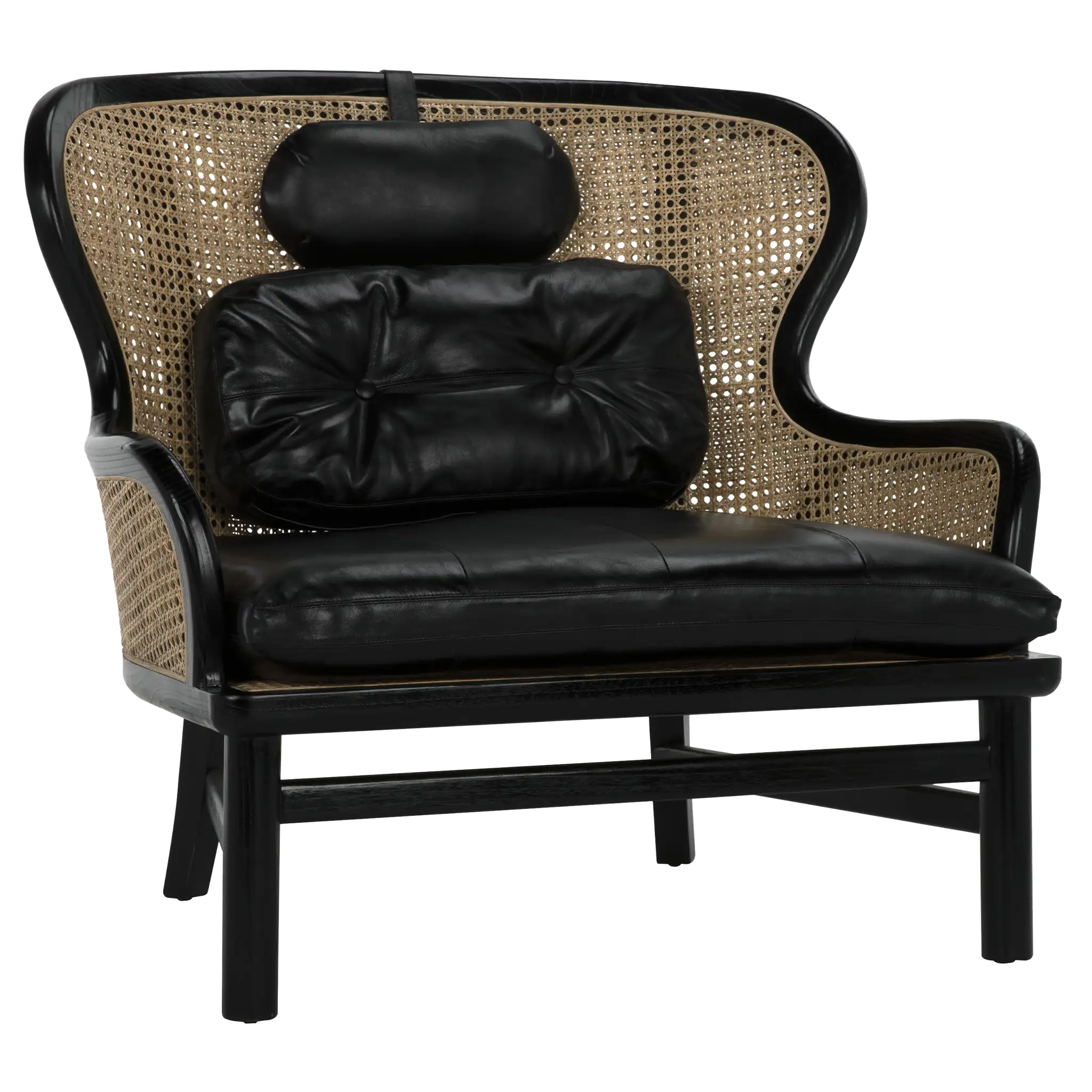 Marabu Chair, Charcoal Black with Leather in Charcoal Black — Noir Furniture
