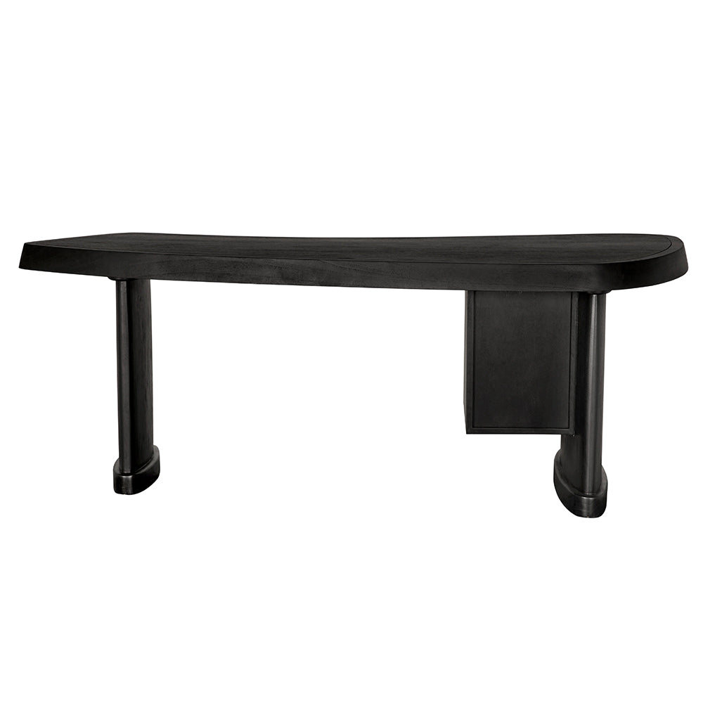 Augustus Desk in Charcoal Black — Noir Furniture