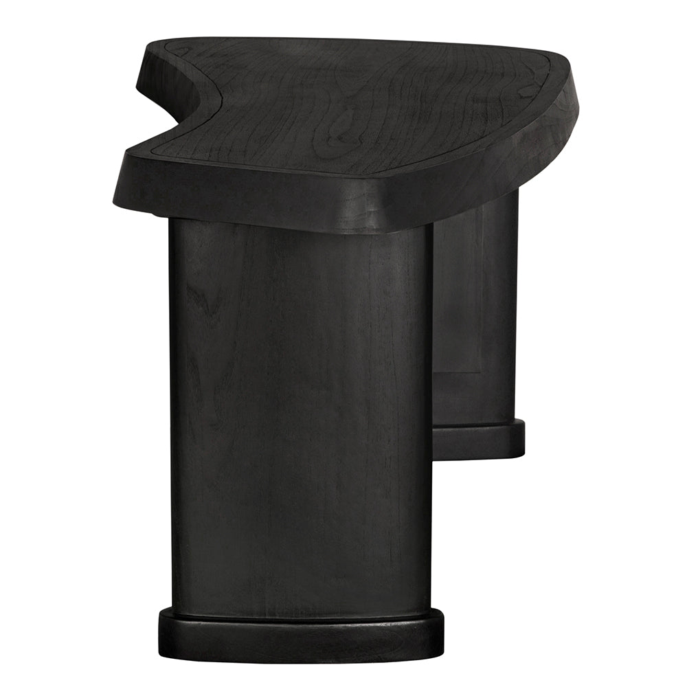 Augustus Desk in Charcoal Black — Noir Furniture