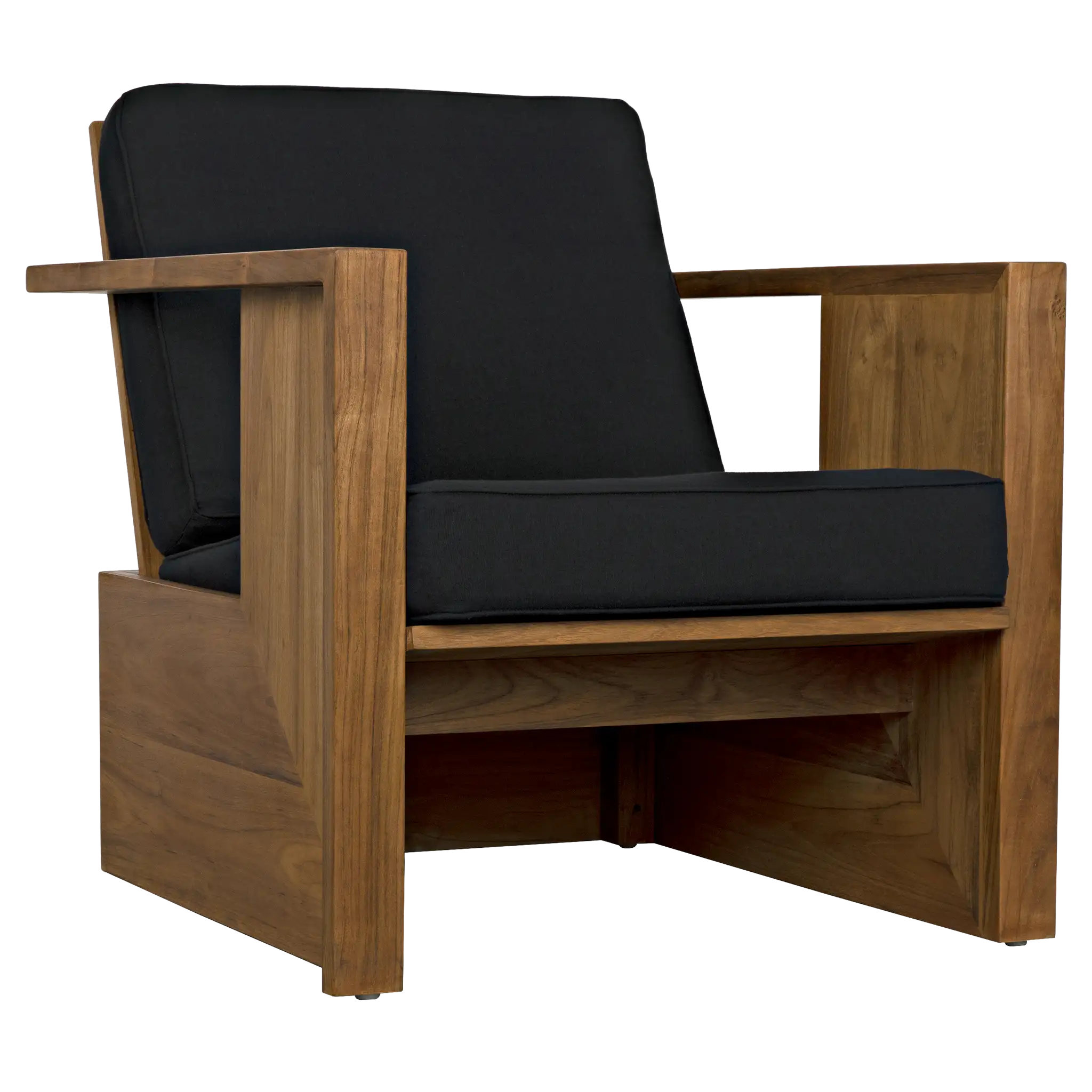 Ungaro Chair, Teak in Clear coat Gloss — Noir Furniture
