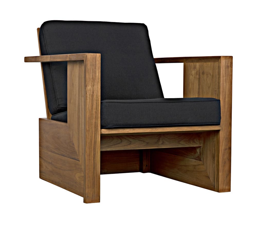 Ungaro Chair, Teak – Accent Chairs by Noir Furniture | Sutter & Vale