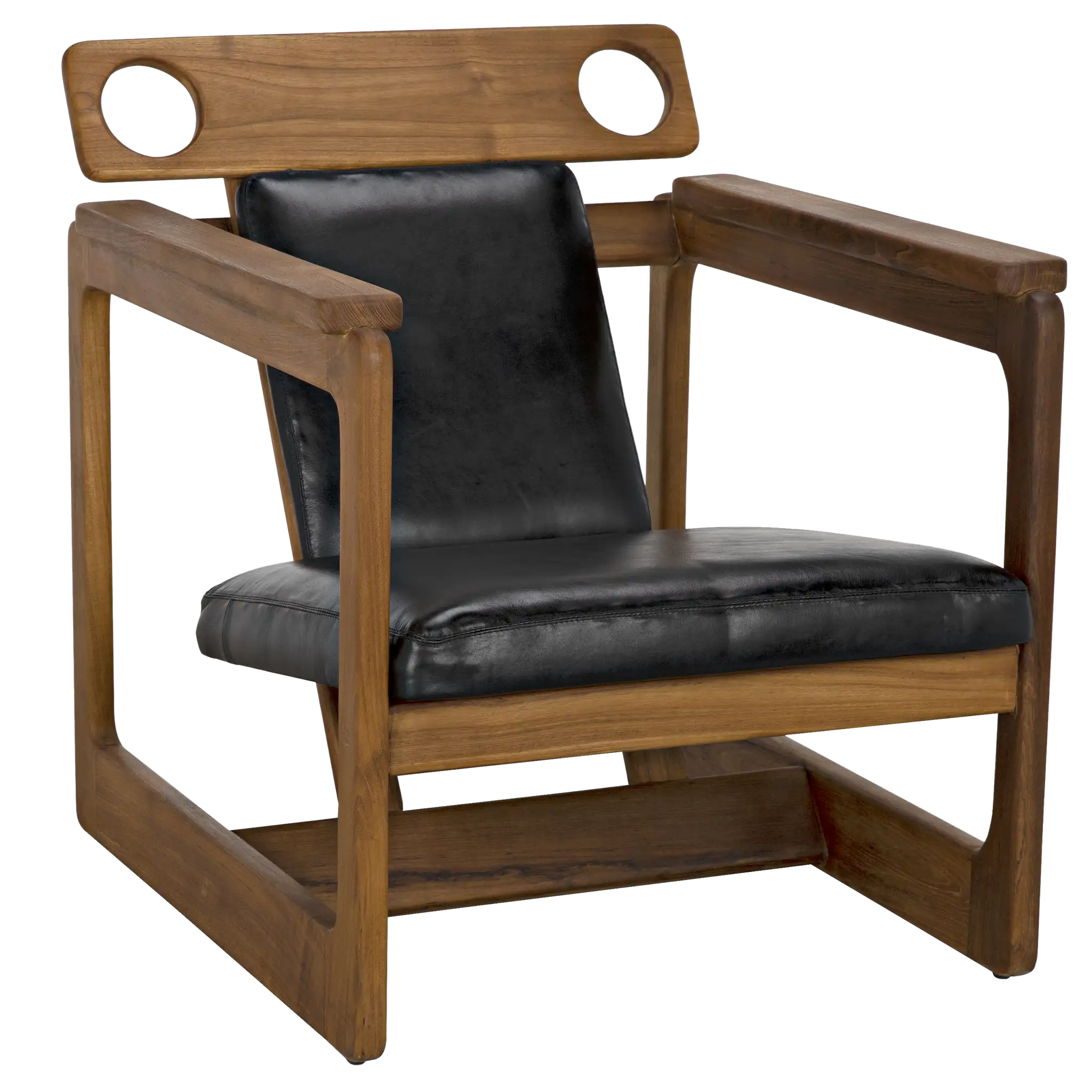 Buraco Relax Chair, Teak in Clear coat Gloss — Noir Furniture