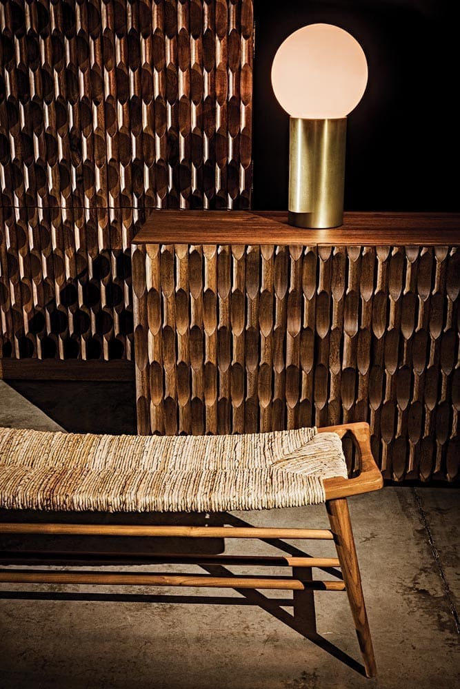 Stockholm Bench with Woven