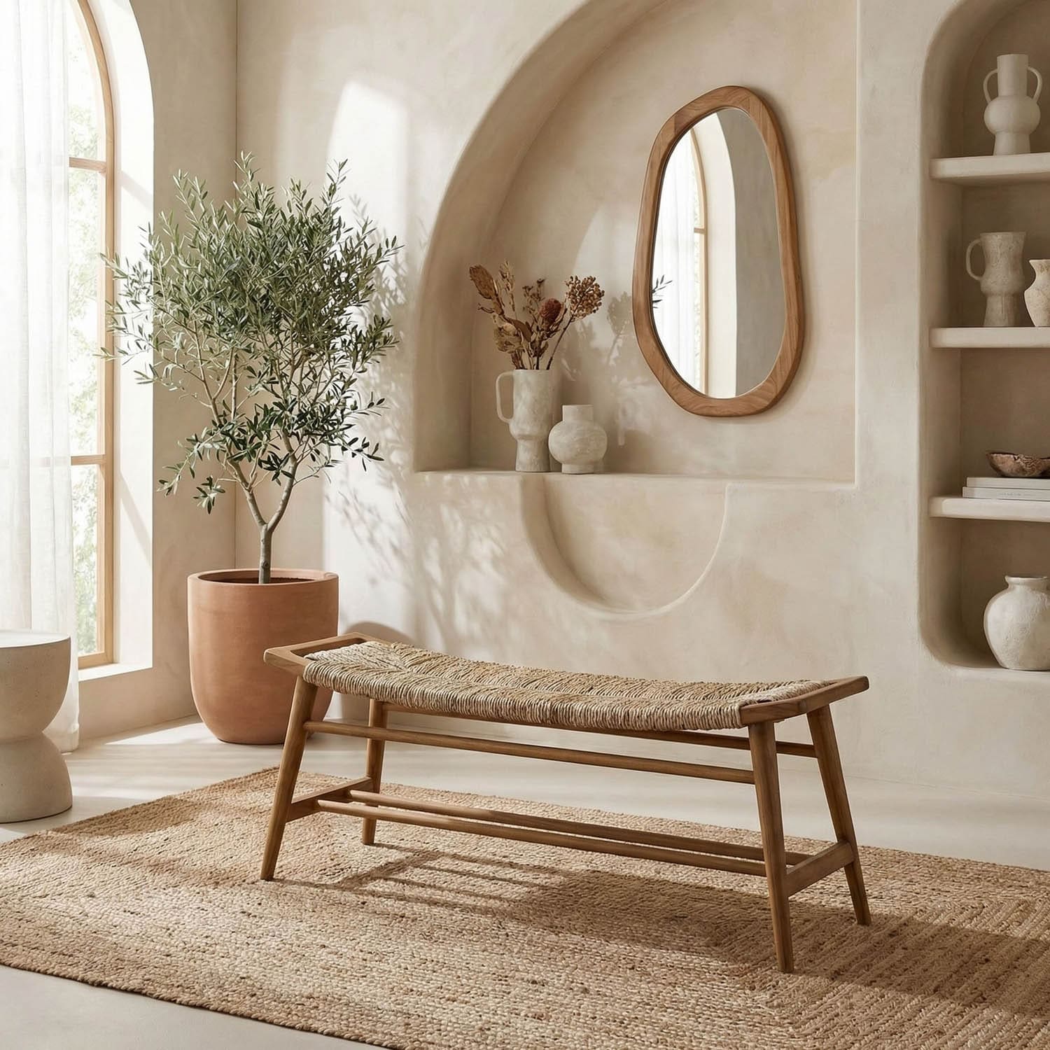 Stockholm Bench with Woven