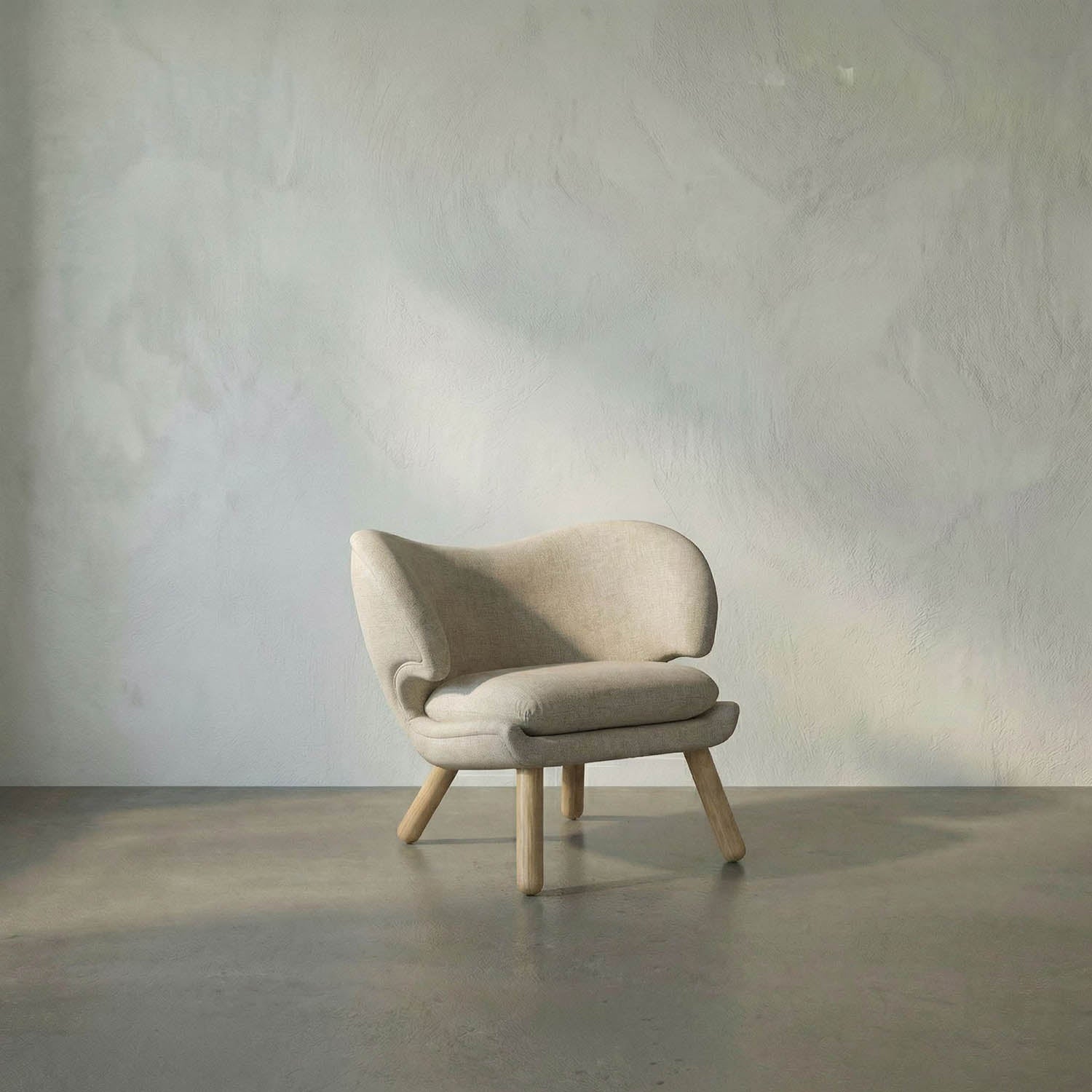 Valerie Chair w/ Wheat Fabric by Noir