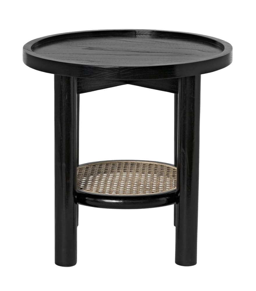 Hide Away Side Table, Charcoal Black