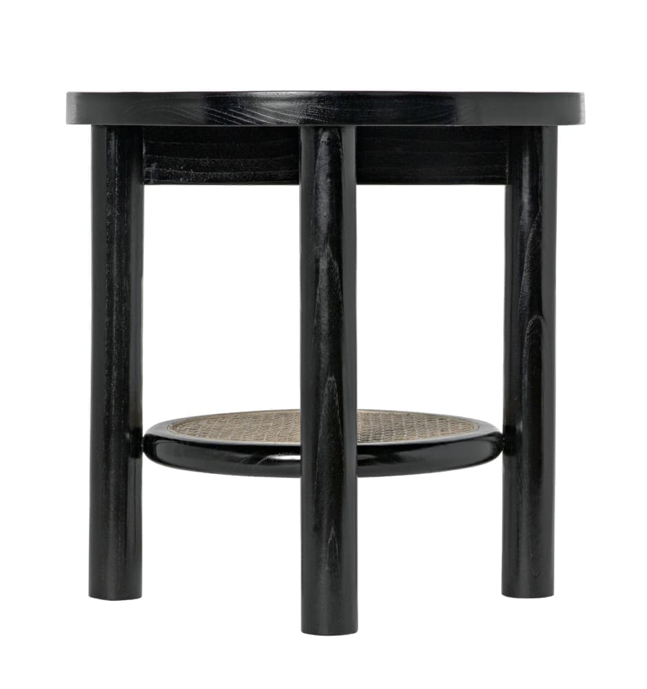 Hide Away Side Table, Charcoal Black