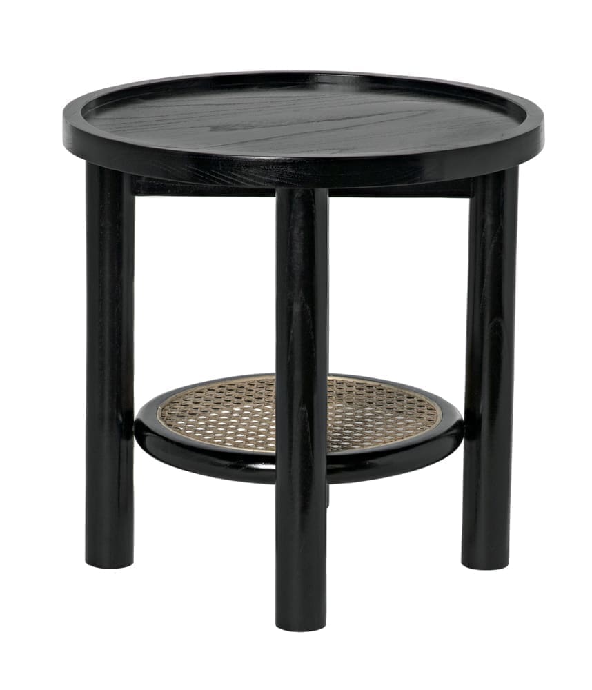 Hide Away Side Table, Charcoal Black