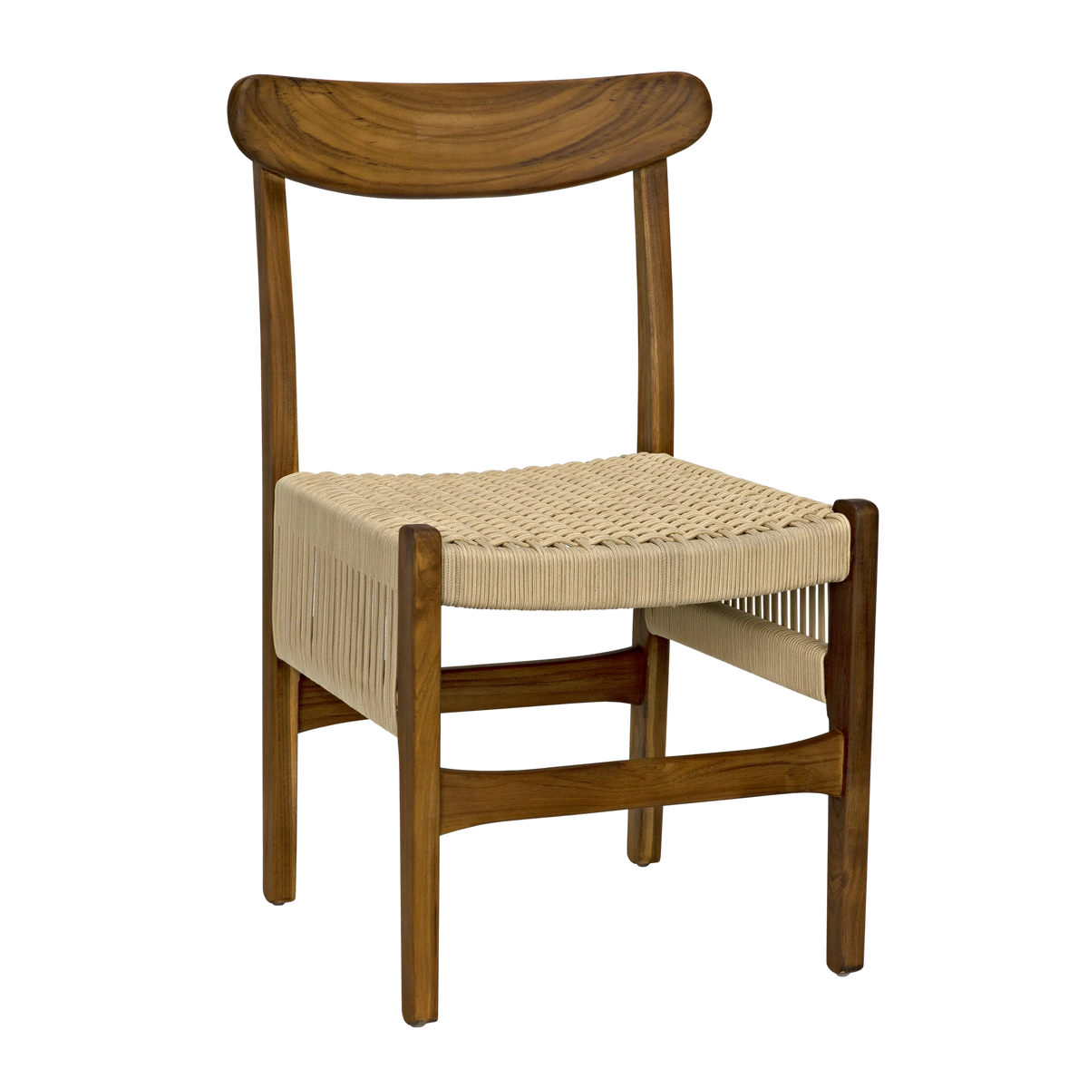 Shagira Chair, Teak with Woven Rope – Accent Chairs by Noir Furniture | Sutter & Vale