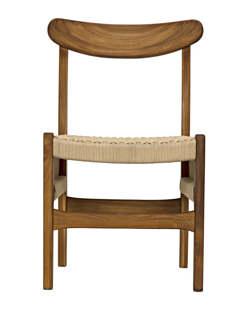 Shagira Chair, Teak with Woven Rope – Accent Chairs by Noir Furniture | Sutter & Vale