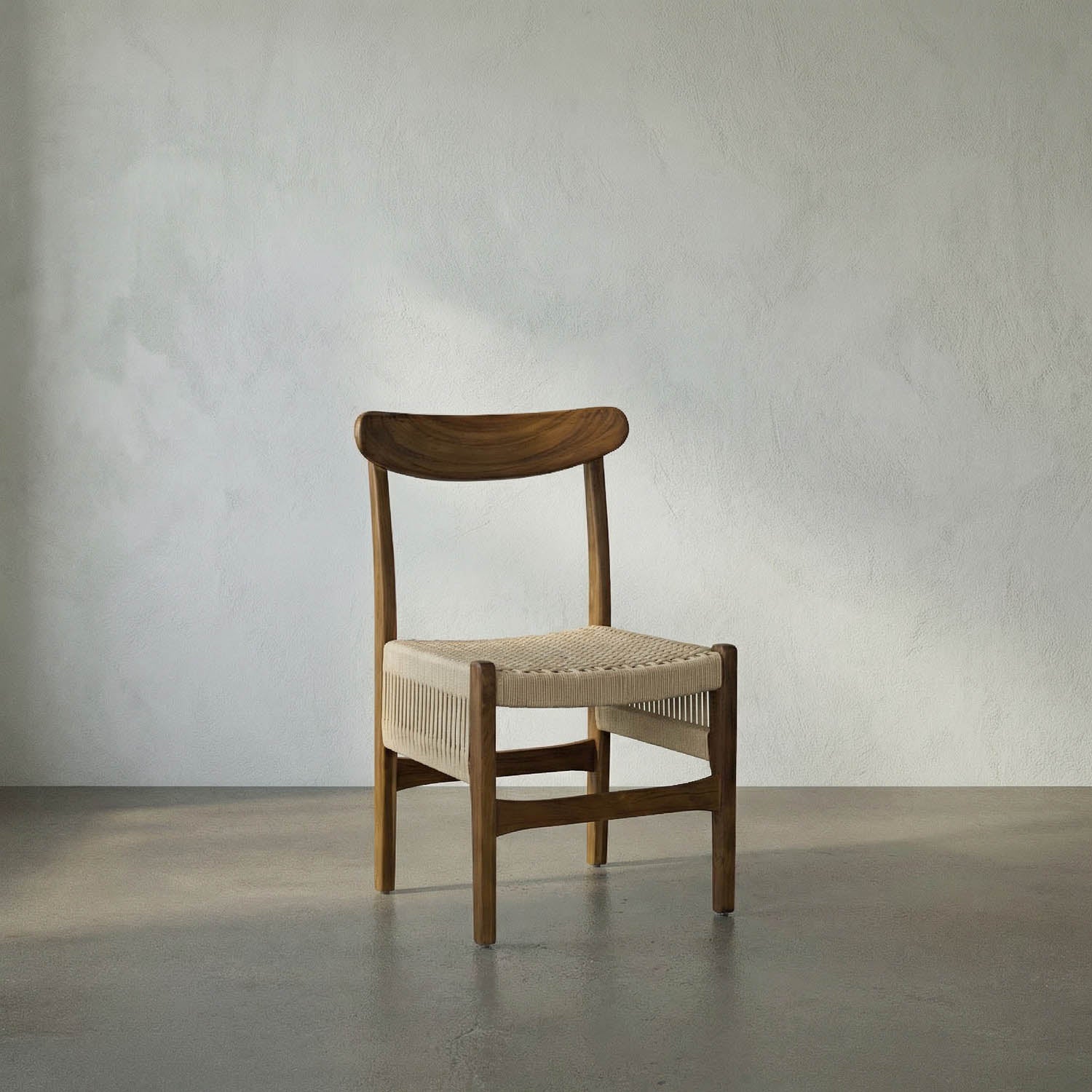 Shagira Chair, Teak with Woven Rope by Noir