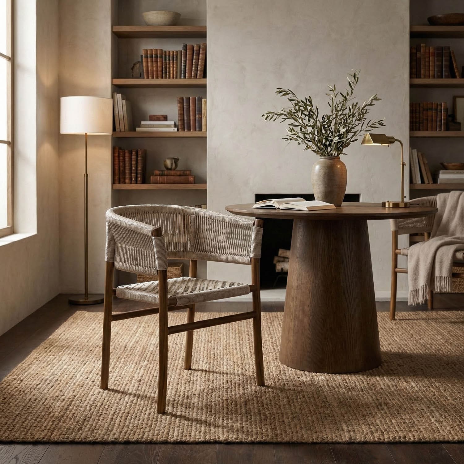 Conrad Chair, Teak with Woven Rope