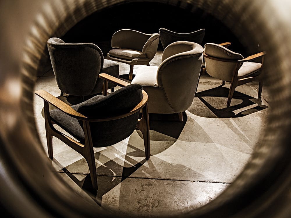 Laffont Chair w/ Wheat Fabric