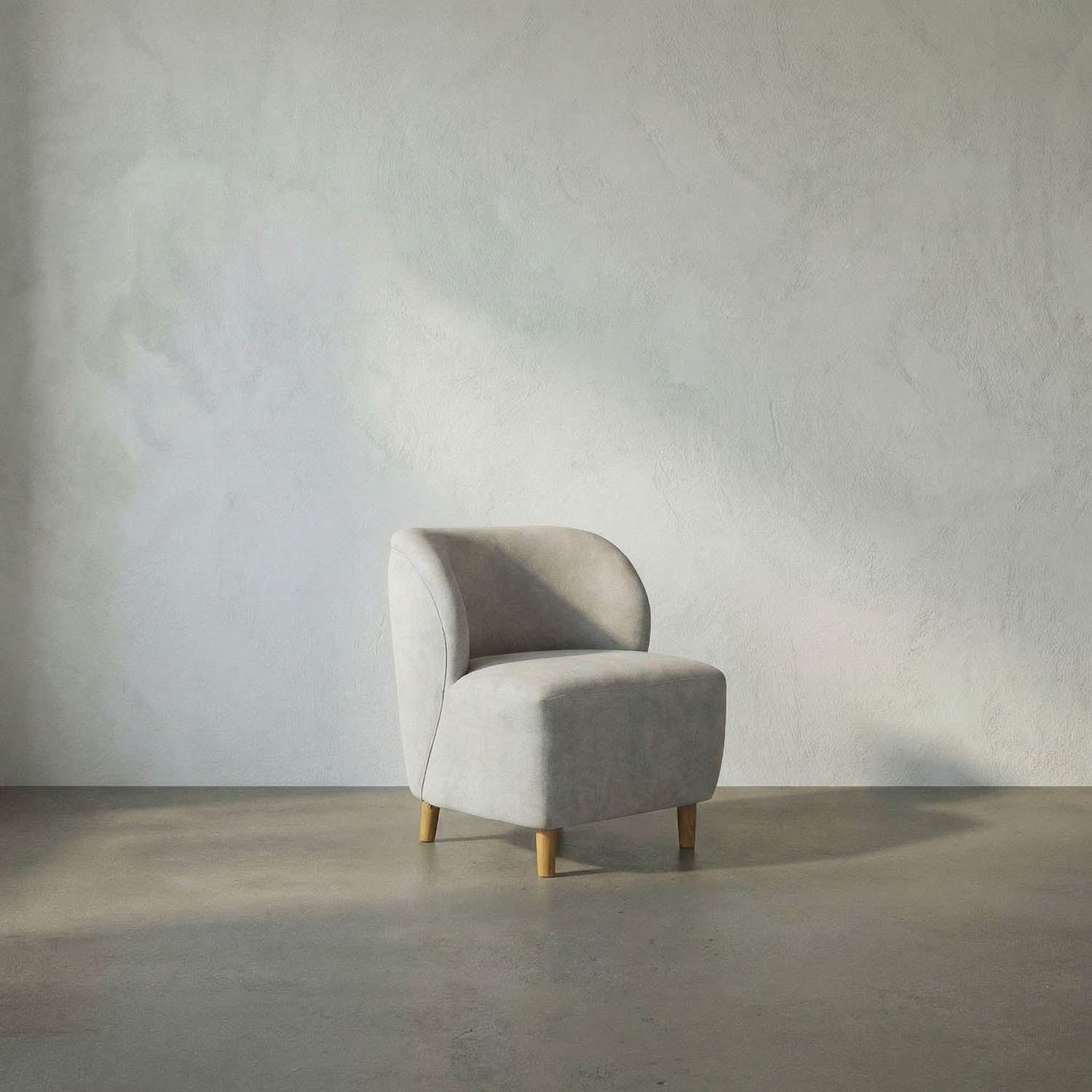 Laffont Chair w/ Wheat Fabric by Noir