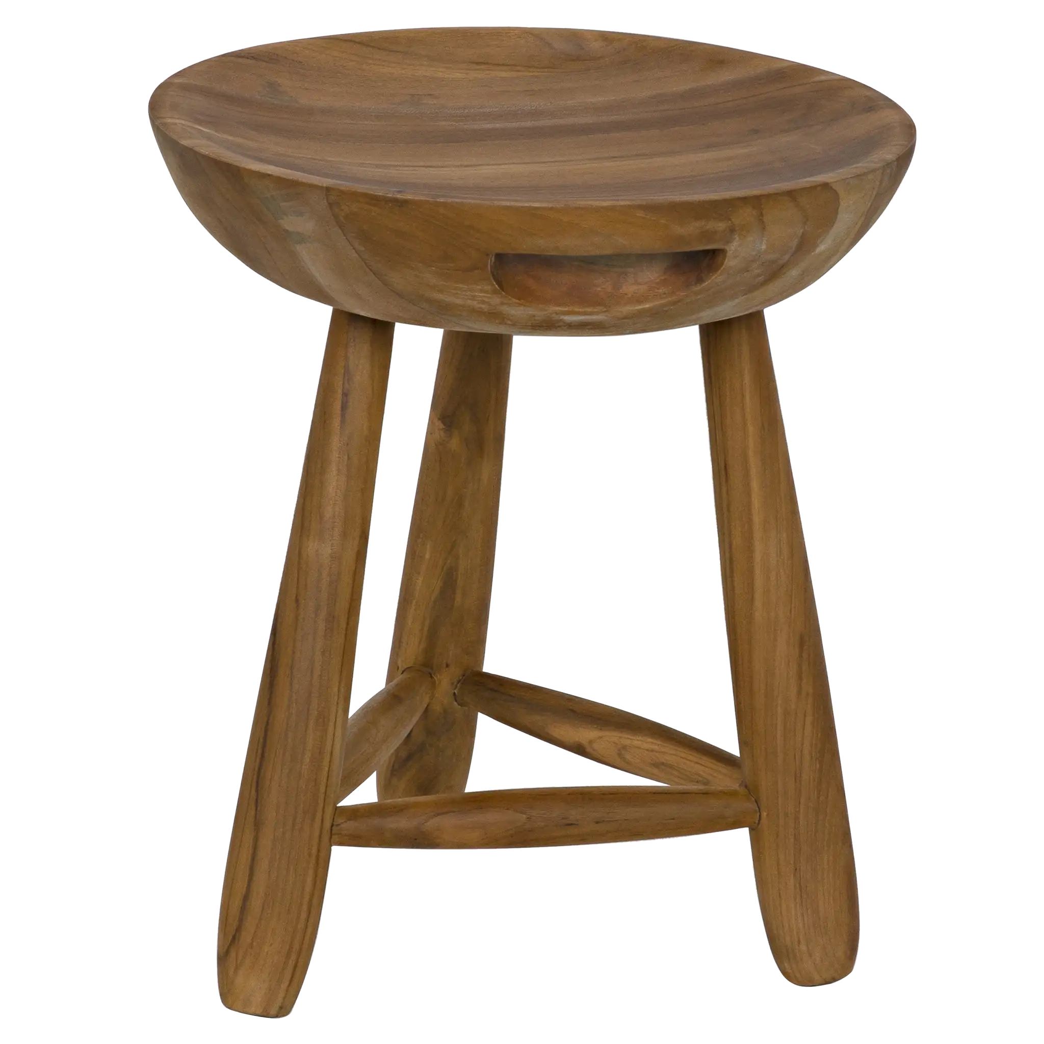 Basel Stool in Clear Coat Semi Gloss — Noir Furniture