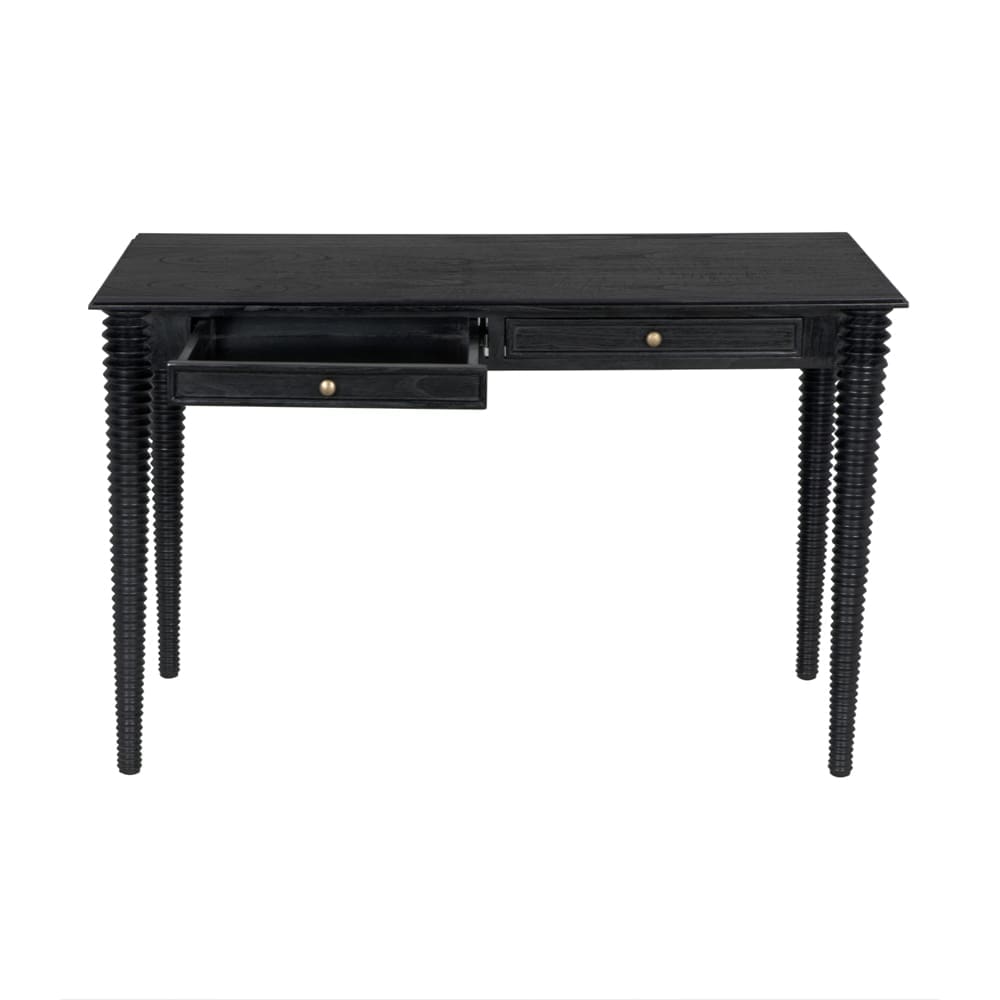 Leonardo Desk in Charcoal Black — Noir Furniture