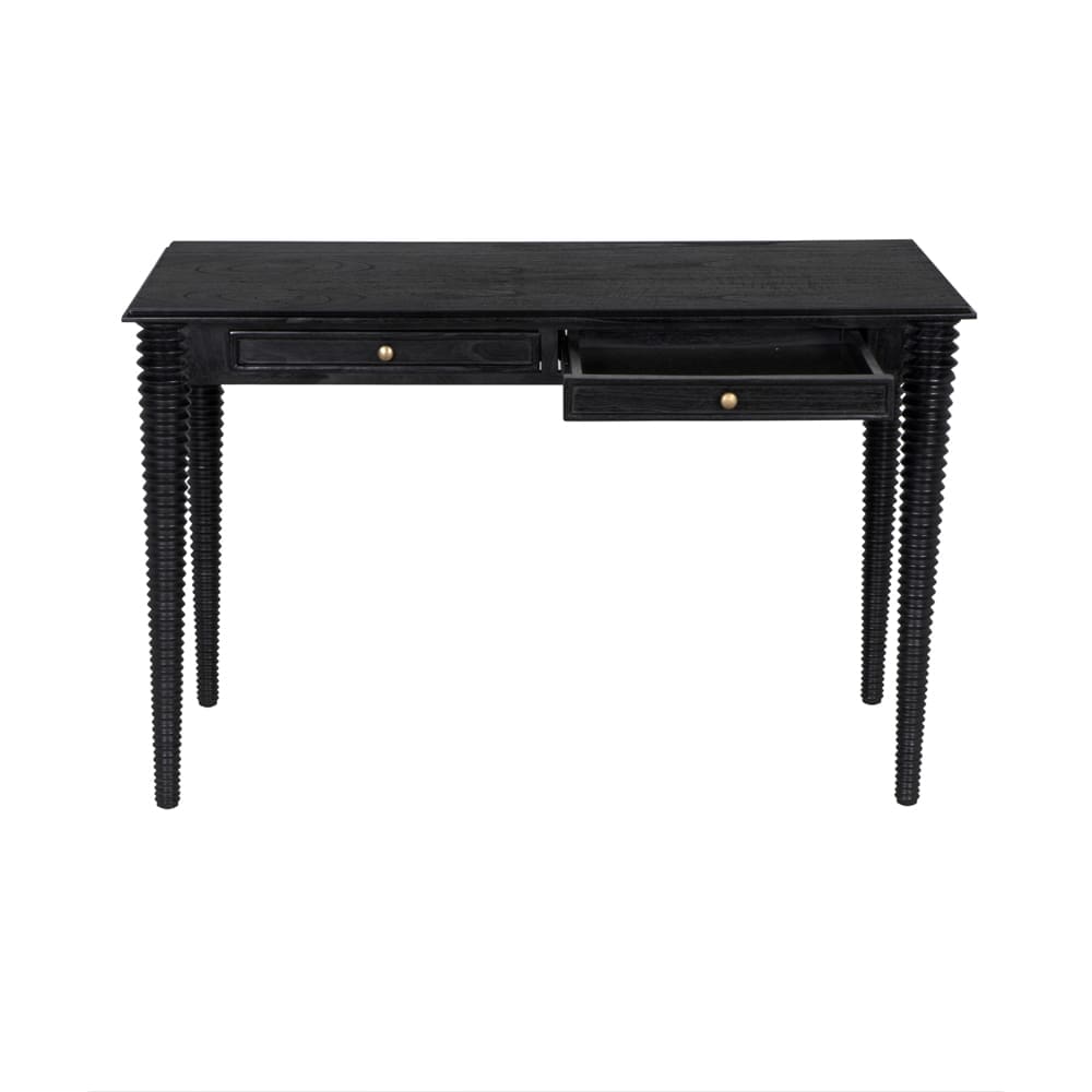 Leonardo Desk in Charcoal Black — Noir Furniture