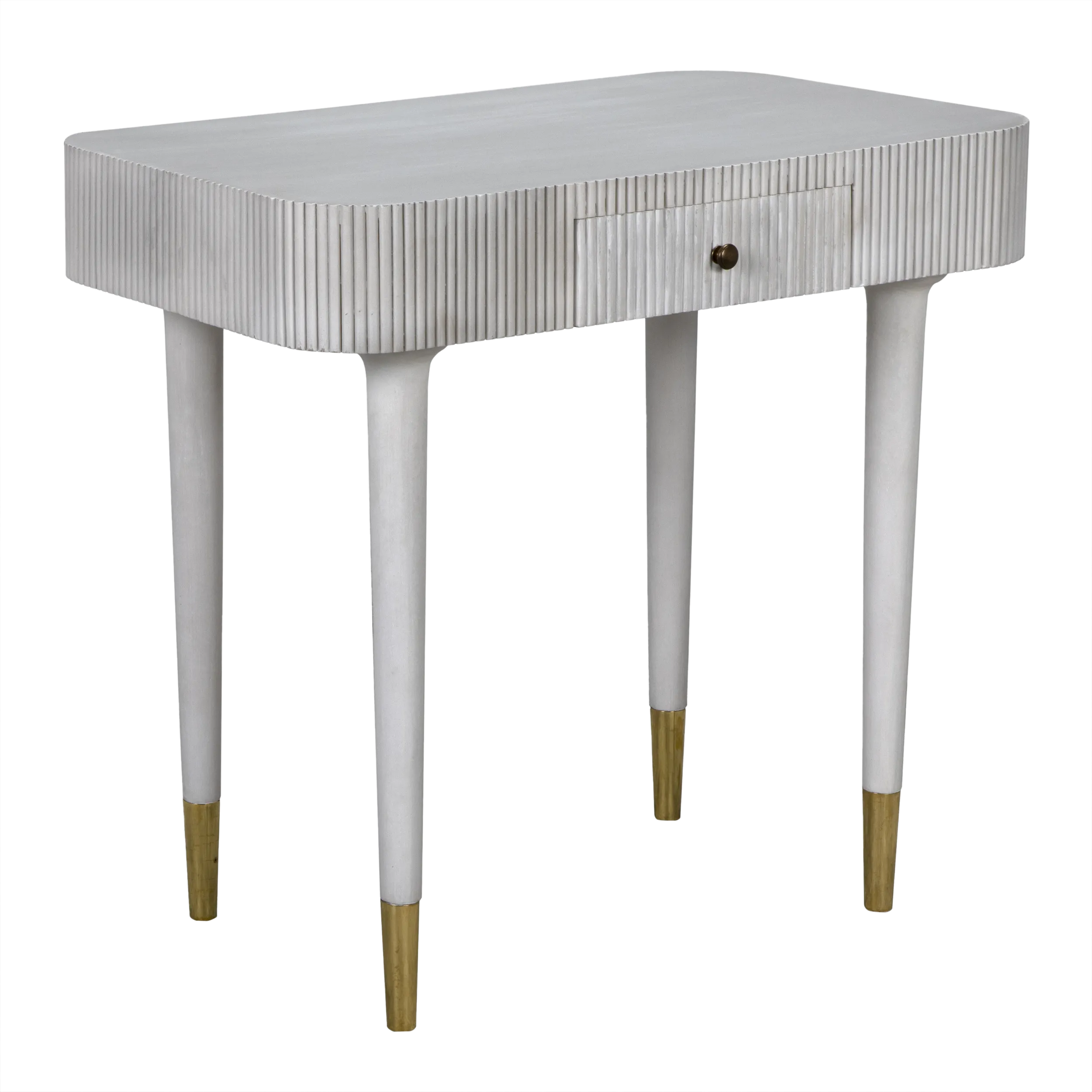Celine Desk/Side Table in White Wash — Noir Furniture
