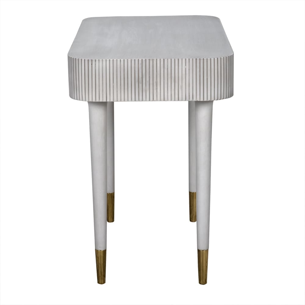 Celine Desk/Side Table in White Wash — Noir Furniture