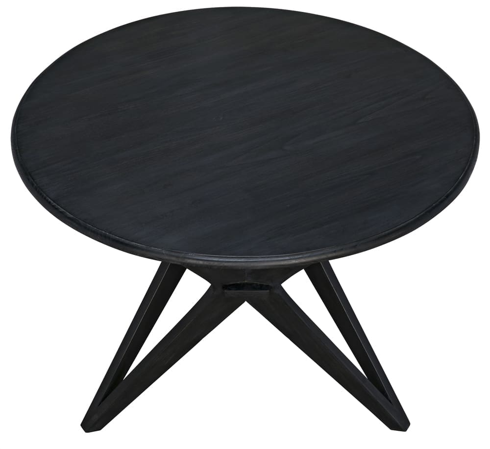 Victor Dining Table, Charcoal Black in Charcoal Black — Noir Furniture