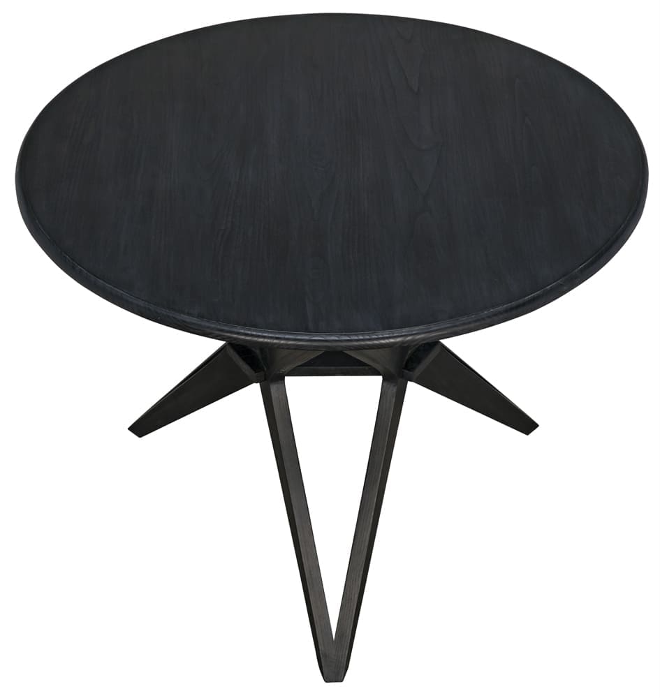 Victor Dining Table, Charcoal Black in Charcoal Black — Noir Furniture