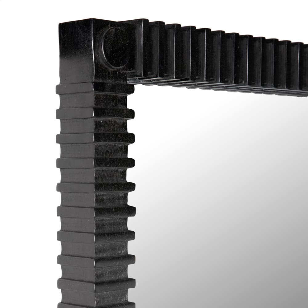 Rift Mirror, Charcoal Black in Charcoal Black — Noir Furniture