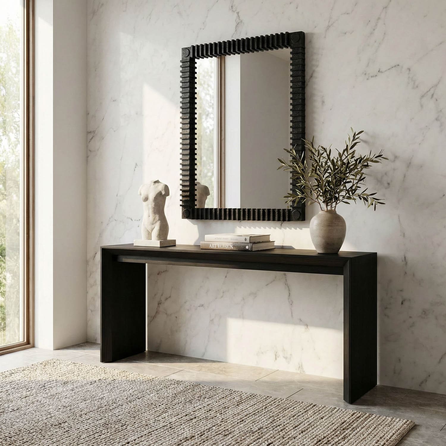 Rift Mirror, Charcoal Black