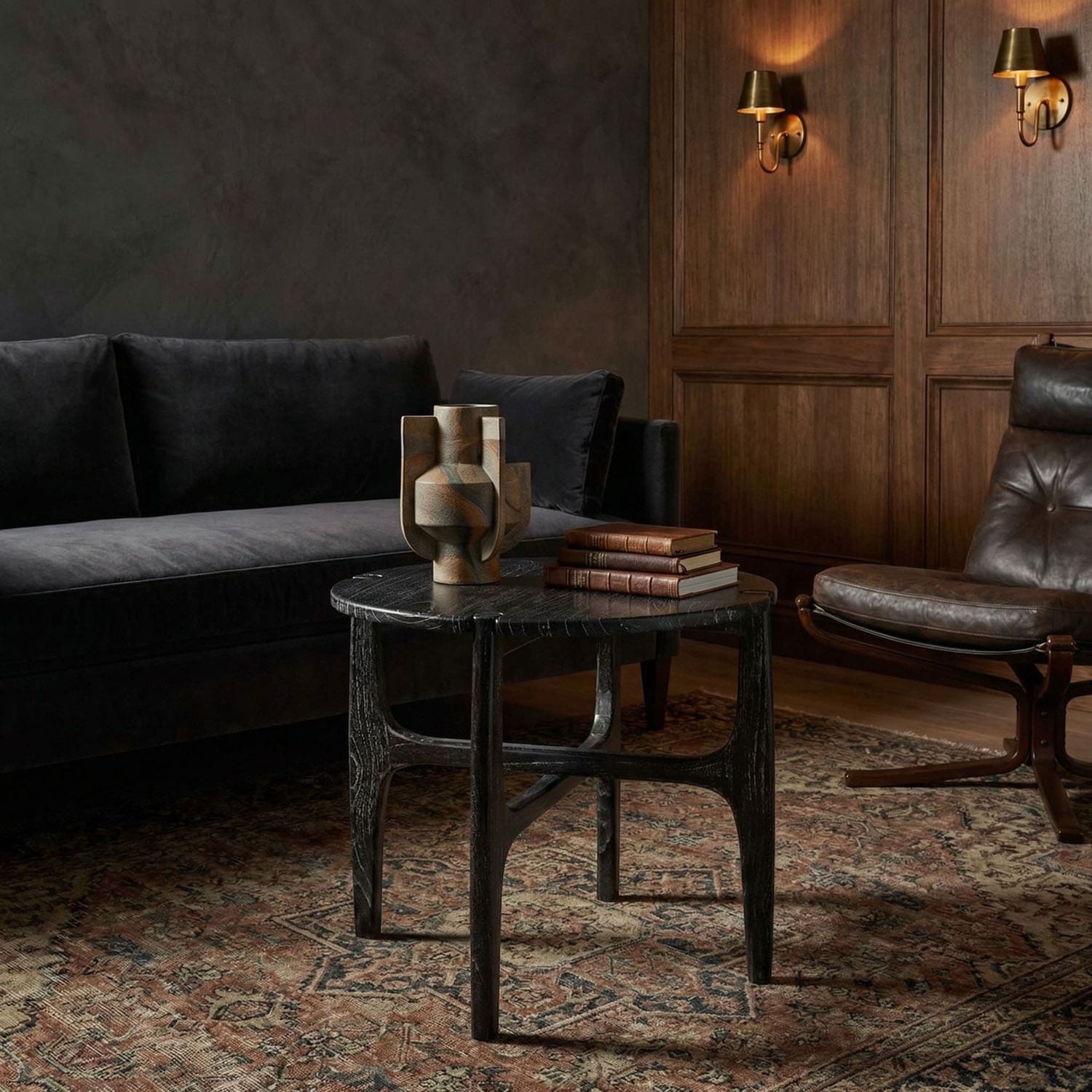 Bucks Side Table, Sombre Finish