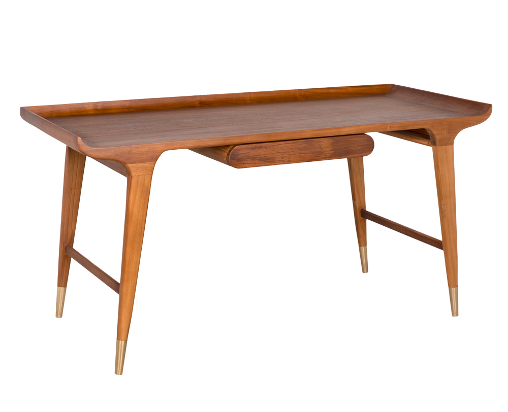 MANDRAKE DESK in Clear Coat Flat — Noir Furniture