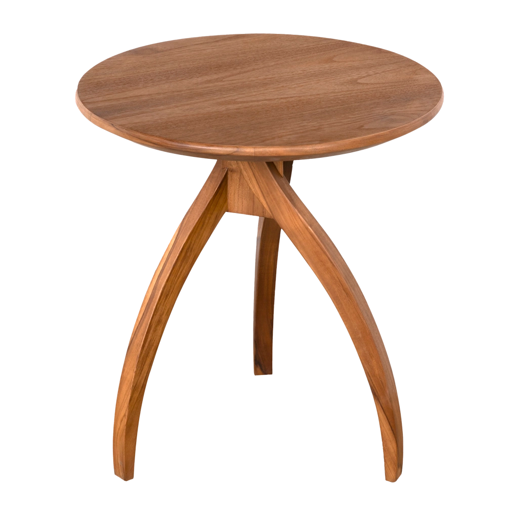 Vikram Side Table, large in Clear Coat Flat — Noir Furniture