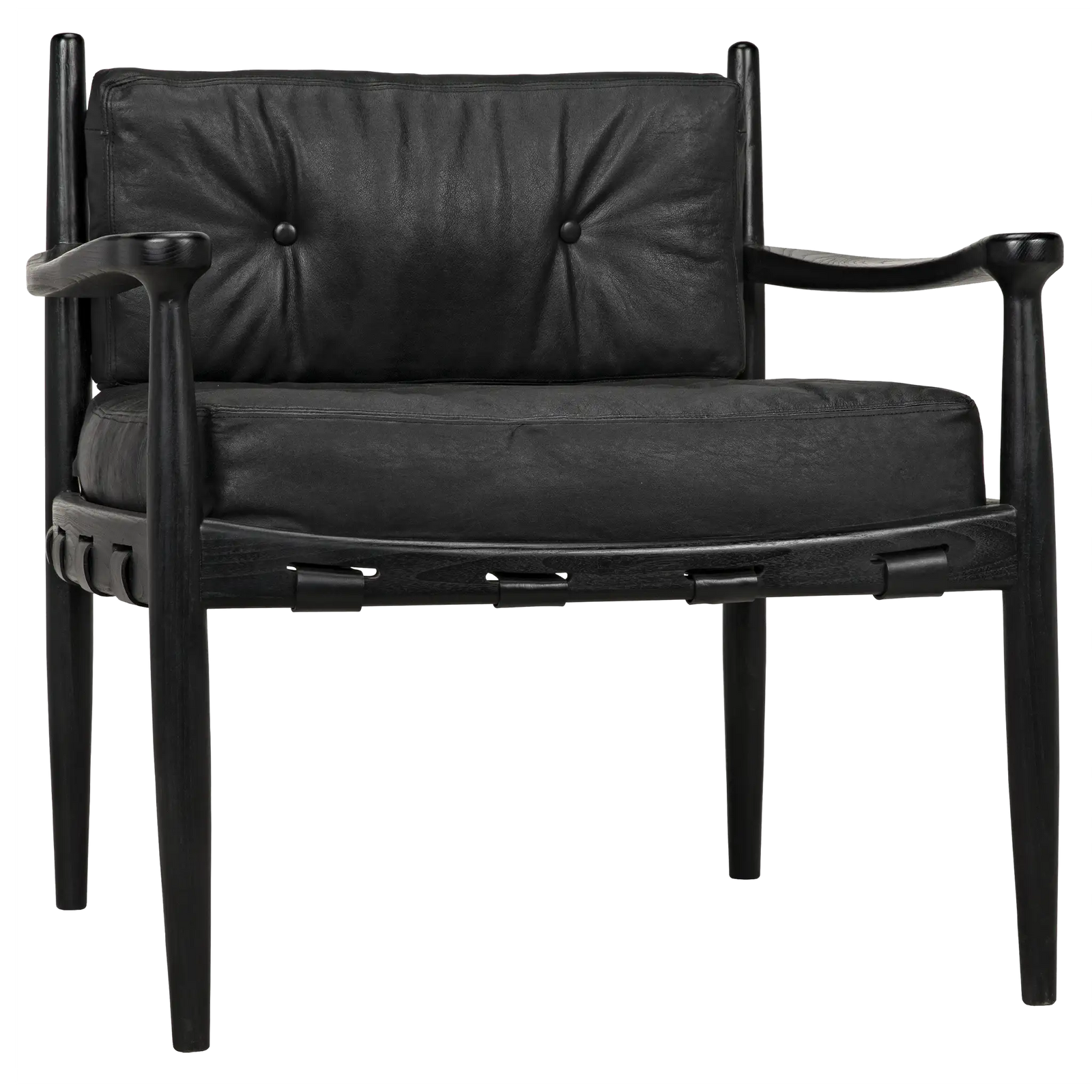 Fogel Lounge Chair, Charcoal Black – Side Chairs by Noir Furniture | Sutter & Vale