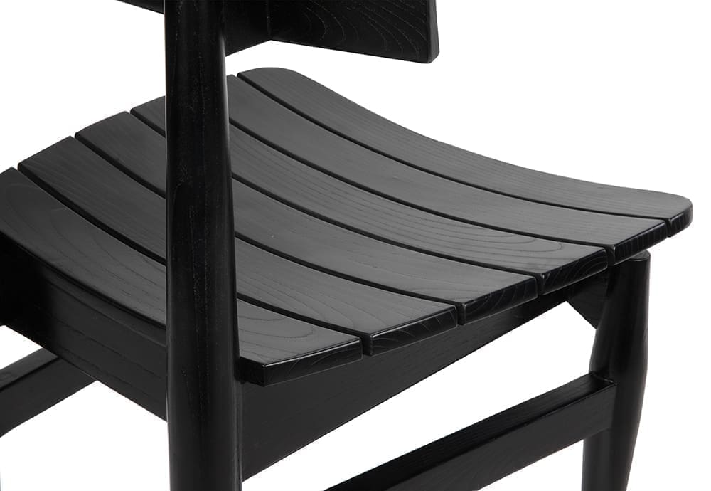 Azumi Chair, Charcoal Black
