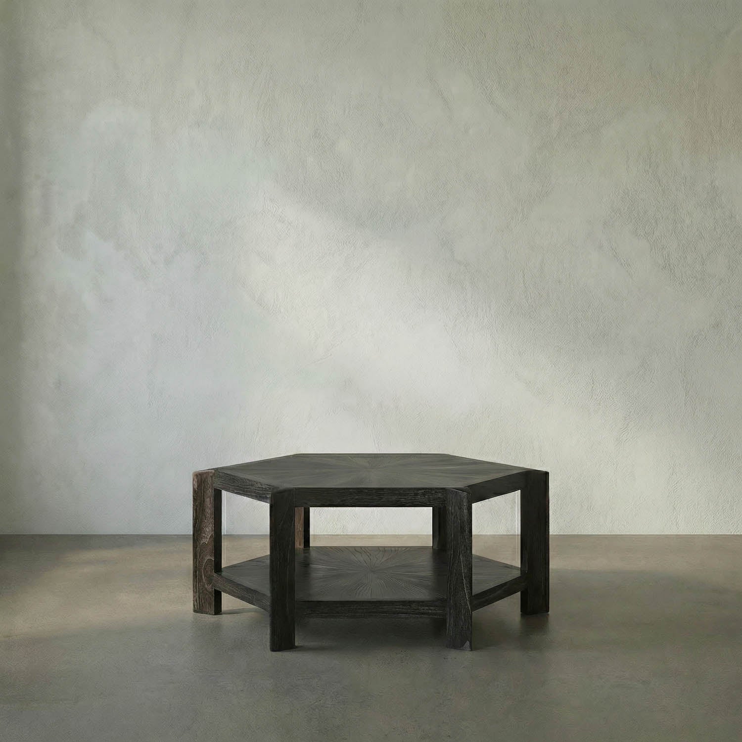 Yuhuda Coffee Table, Cinder Black by Noir