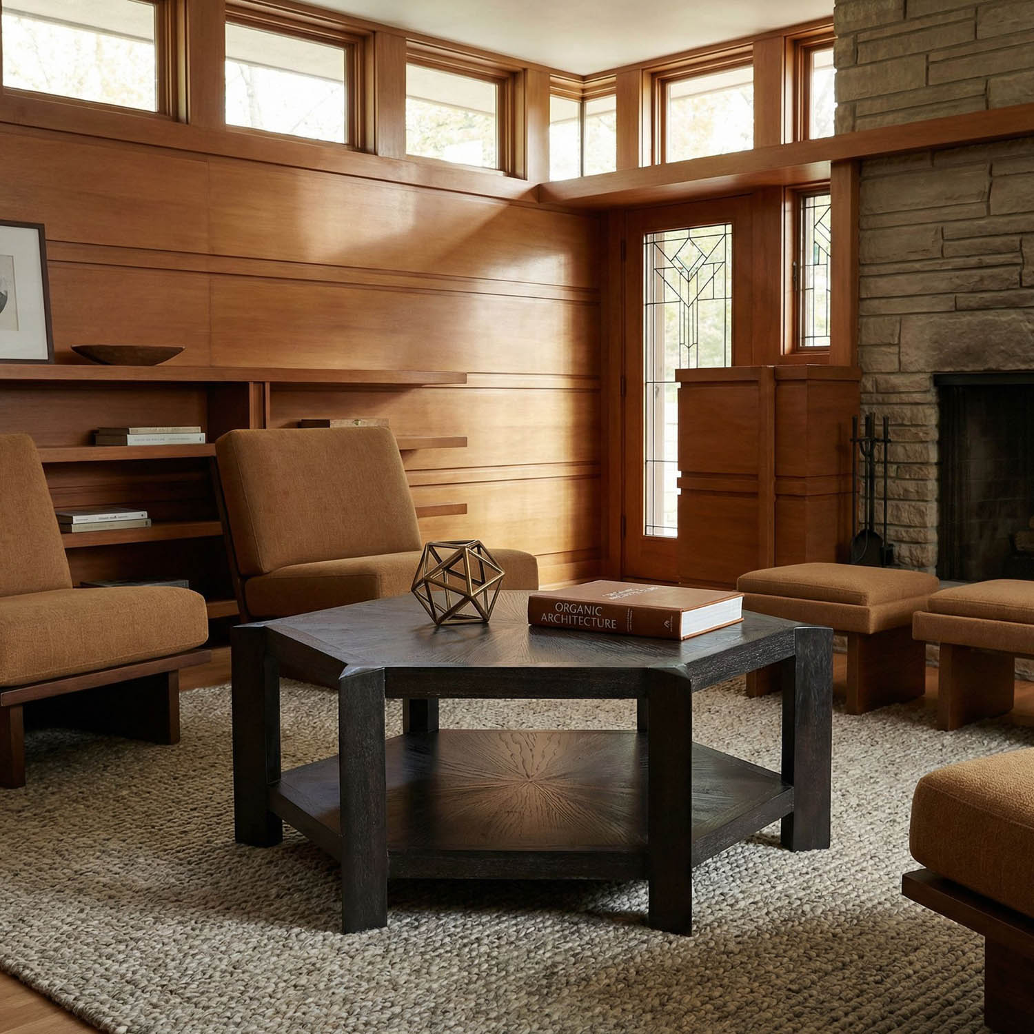 Yuhuda Coffee Table, Sombre Finish